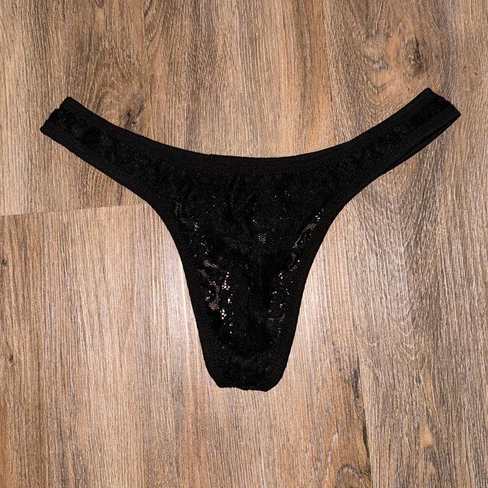 Lace Thong (black)